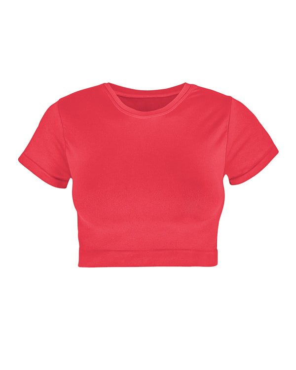 prism MINDFUL Crop Top | Cerise