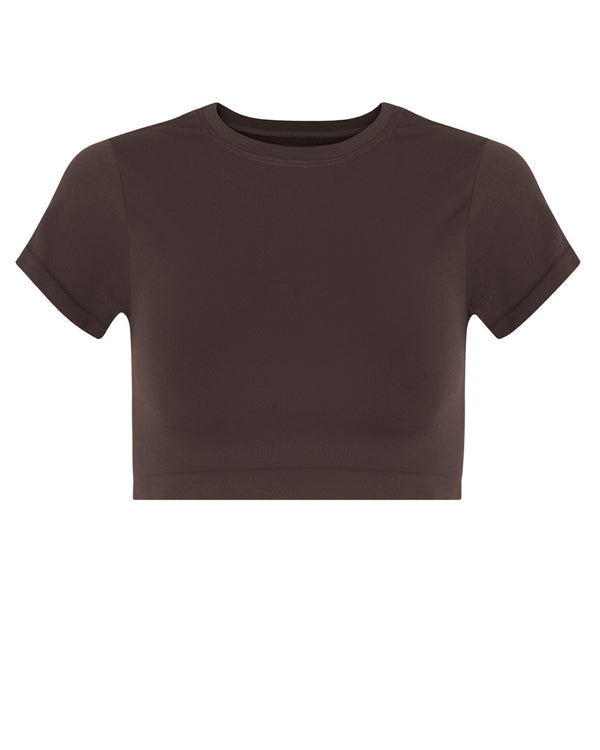 prism MINDFUL Crop Top | Chocolate Brown