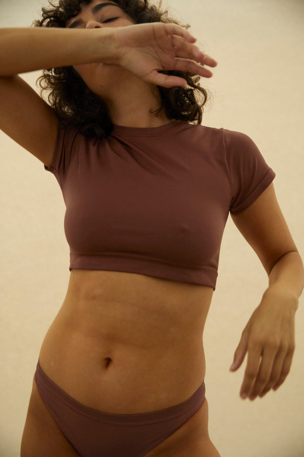 Prism MINDFUL Crop Top | Maroon