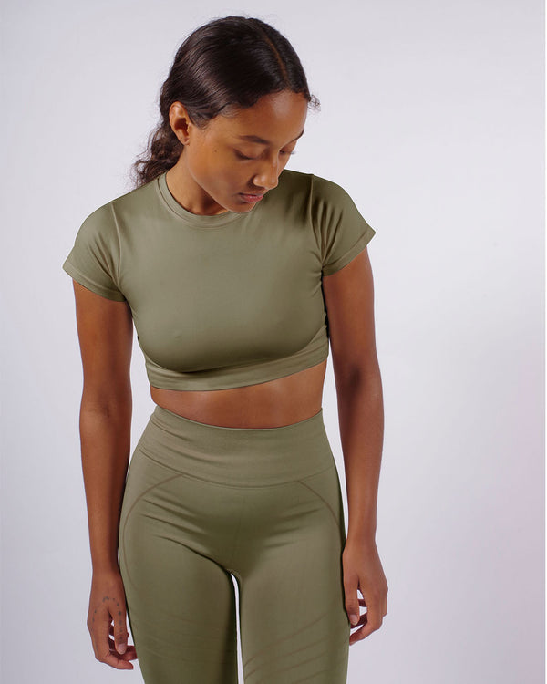 Prism MINDFUL Crop Top | Olive