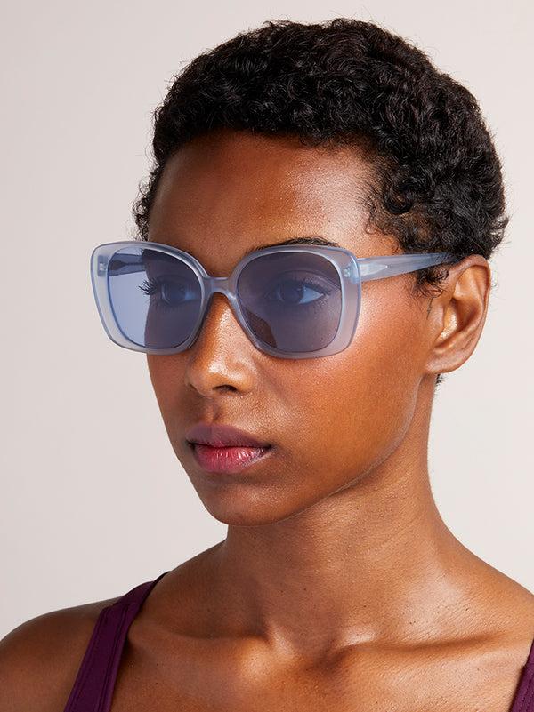 prism MONACO Sunglasses | Frosted Light Blue
