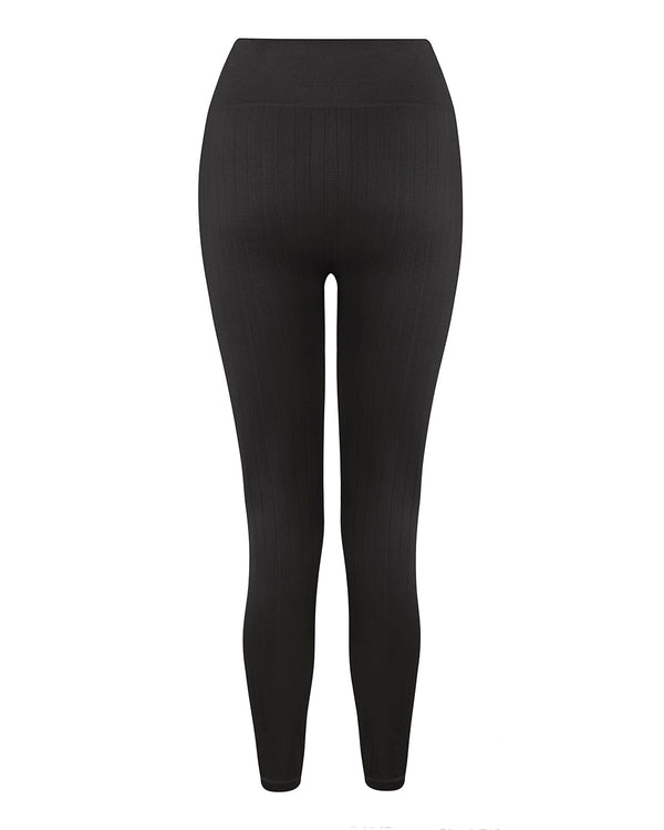 Prism NOURISH Flat Ribbed Leggings | Black