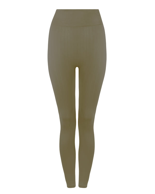 prism NOURISH FLAT RIBBED Leggings | Olive