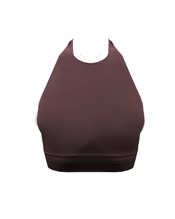 prism REVITALISED Halterneck Top | Chocolate Brown