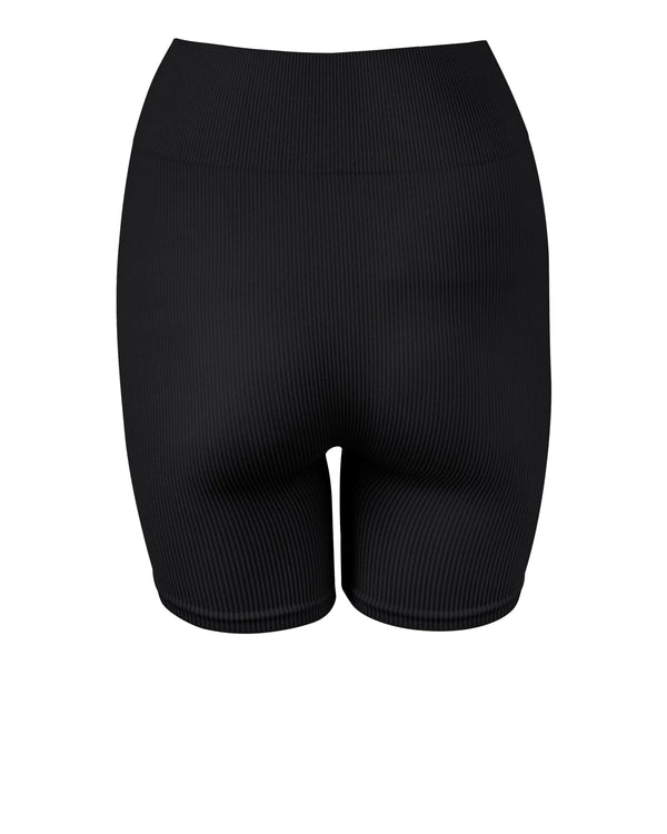 Prism RIBBED COMPOSED Shorts | Black