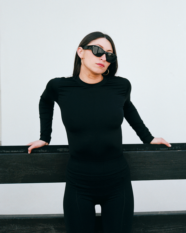 Prism RIBBED COMPOSED Shorts | Black