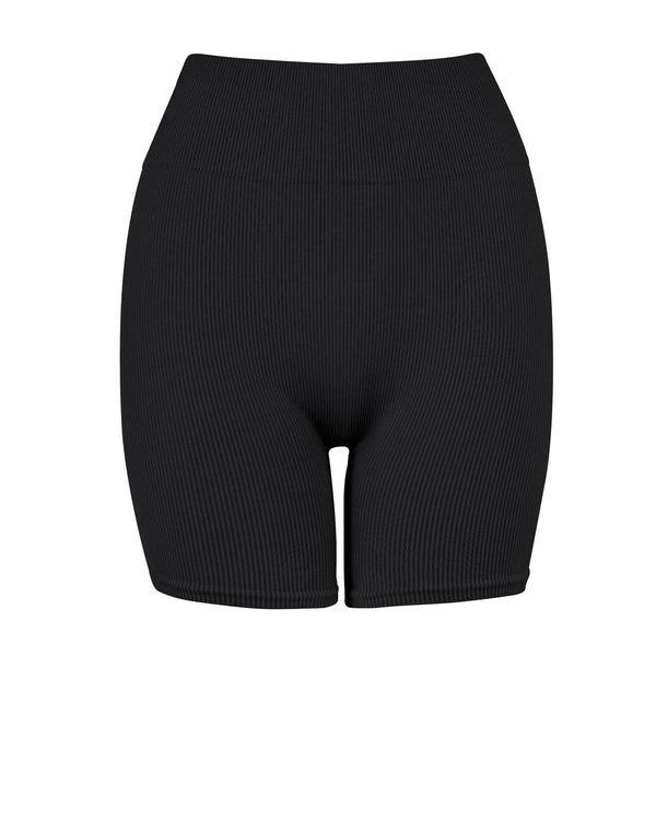 prism RIBBED COMPOSED Shorts | Black