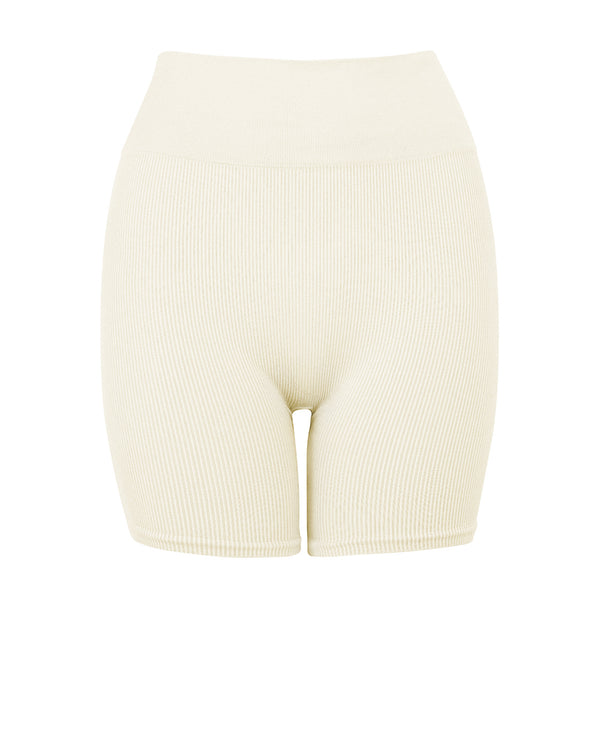 prism RIBBED COMPOSED Shorts | Cream