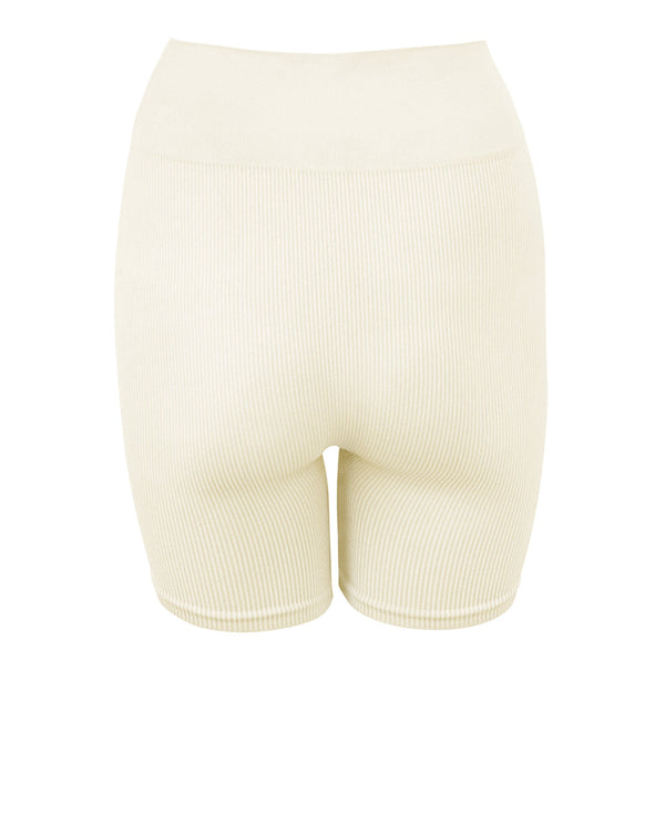Prism RIBBED COMPOSED Shorts | Cream