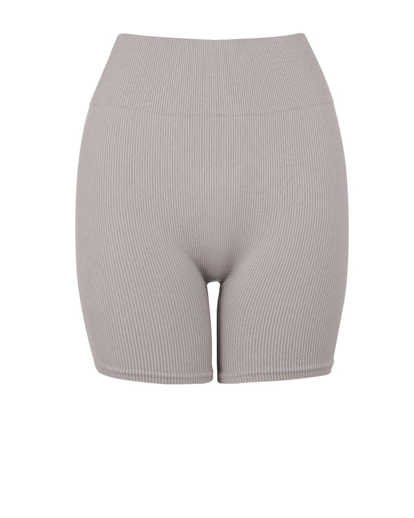 prism RIBBED COMPOSED Shorts | Taupe