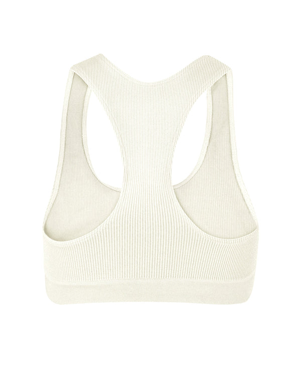 Prism RIBBED ELATED Bra Top | Cream