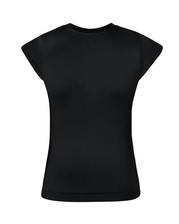 Prism ROUSE Ribbed Top | Black