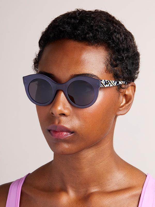 Prism SAVANNAH Sunglasses | Matte Blue & Animal
