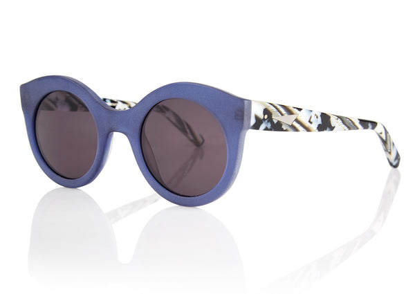 Prism SAVANNAH Sunglasses | Matte Blue & Animal