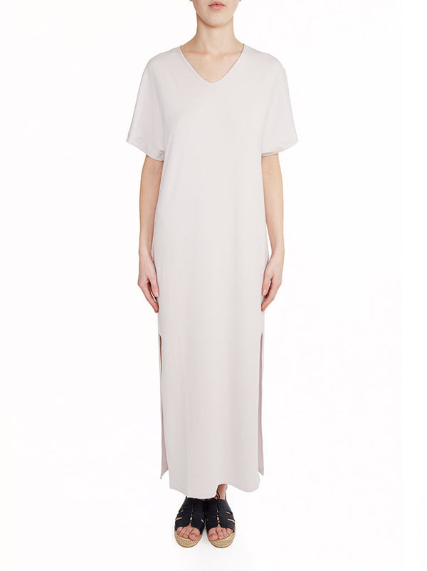 Prism SIDE SPLIT T-SHIRT MAXI DRESS | Powder Pink