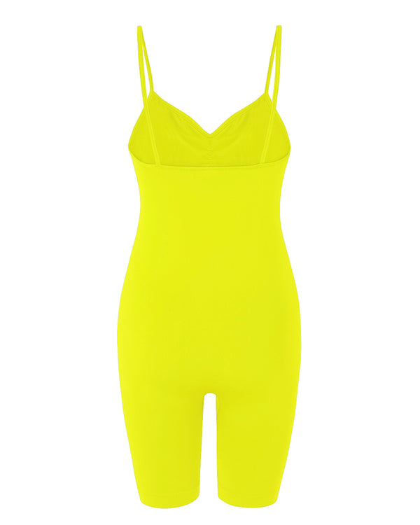 Prism SPIRITED Shorts Unitard | Neon Yellow