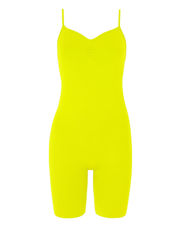 prism SPIRITED Shorts Unitard | Neon Yellow