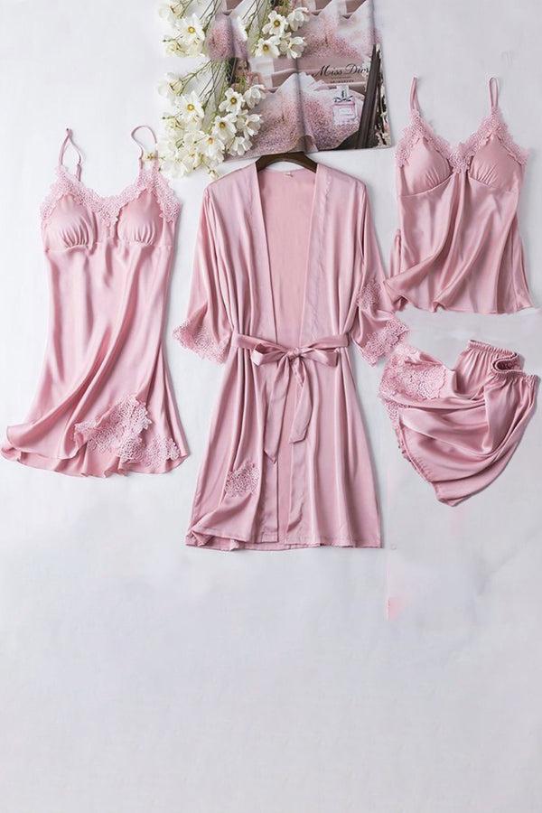 private lives Classic Pink Babydoll Robe slip & Shorts