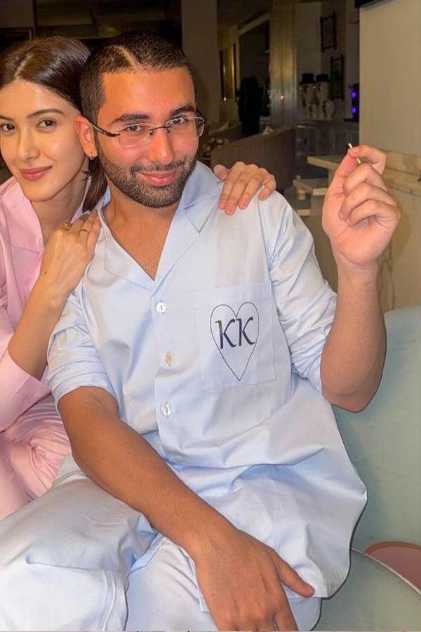 Private Lives Mint Green Customised Pj Cotton Party Pj Set