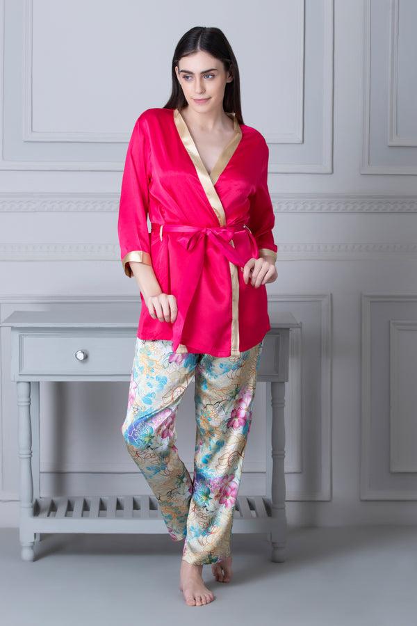 Private Lives Princess Shanaya Night Suit With Wrap