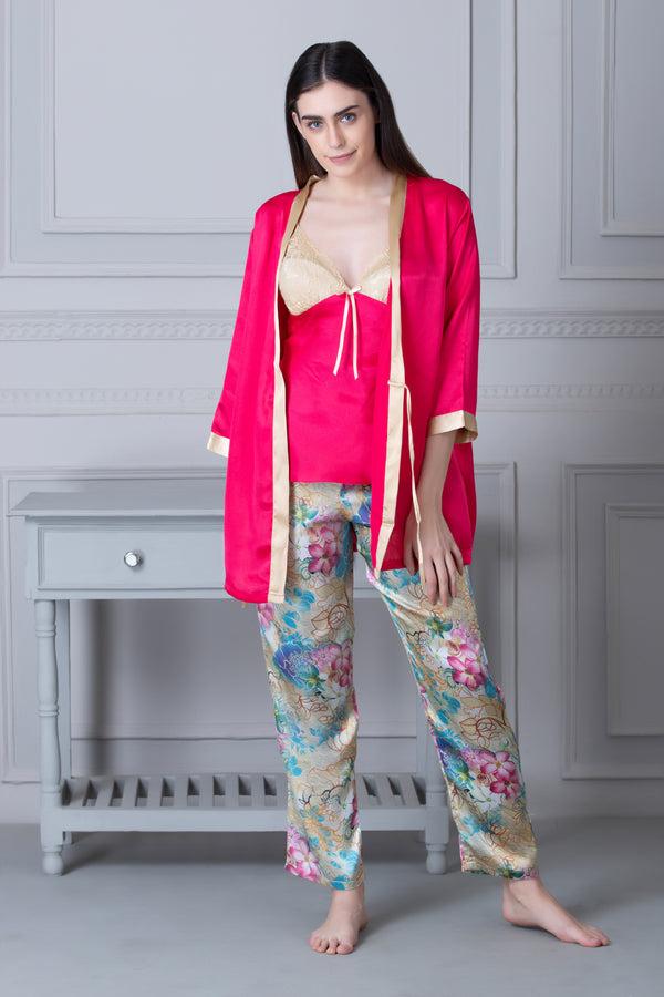 private lives Princess Shanaya Night suit with wrap