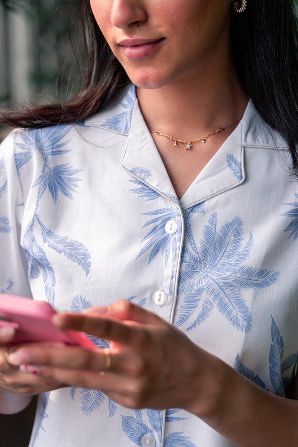 Private Lives Beachy Cotton Shorts Set