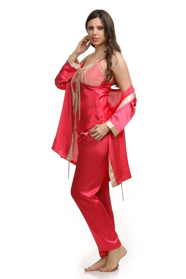 Private Lives Cherry Night Suit With Robe