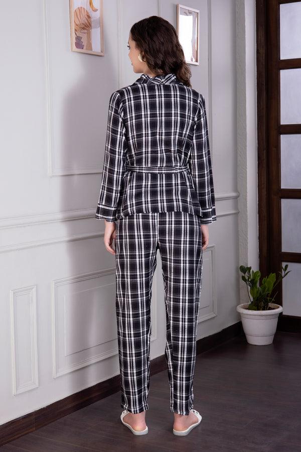 Private Lives Co-ord Set In Check