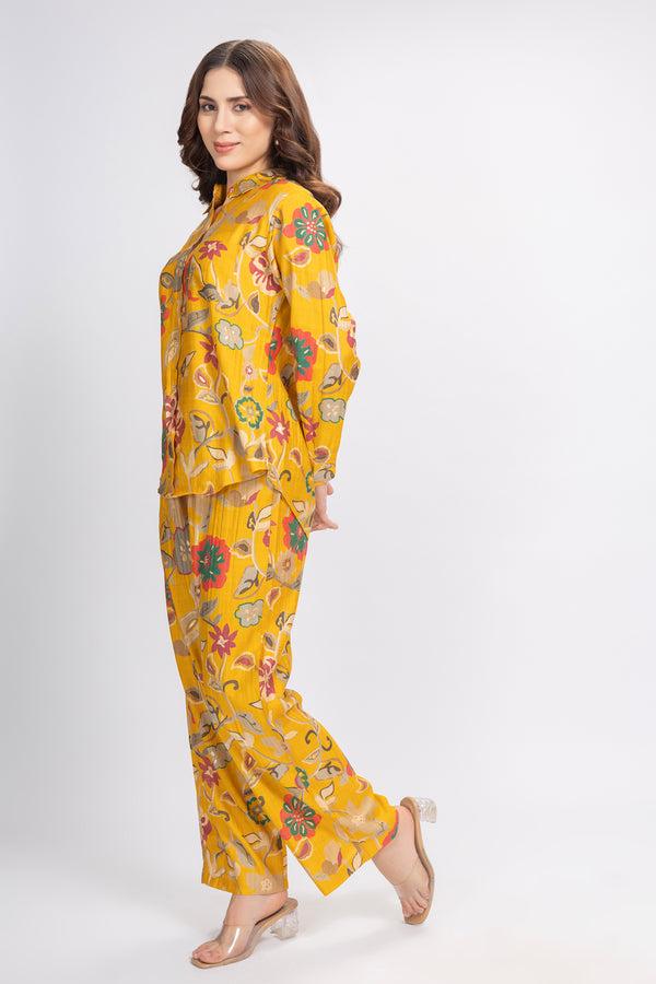 Private Lives Co-ord Set In Embossed Rayon