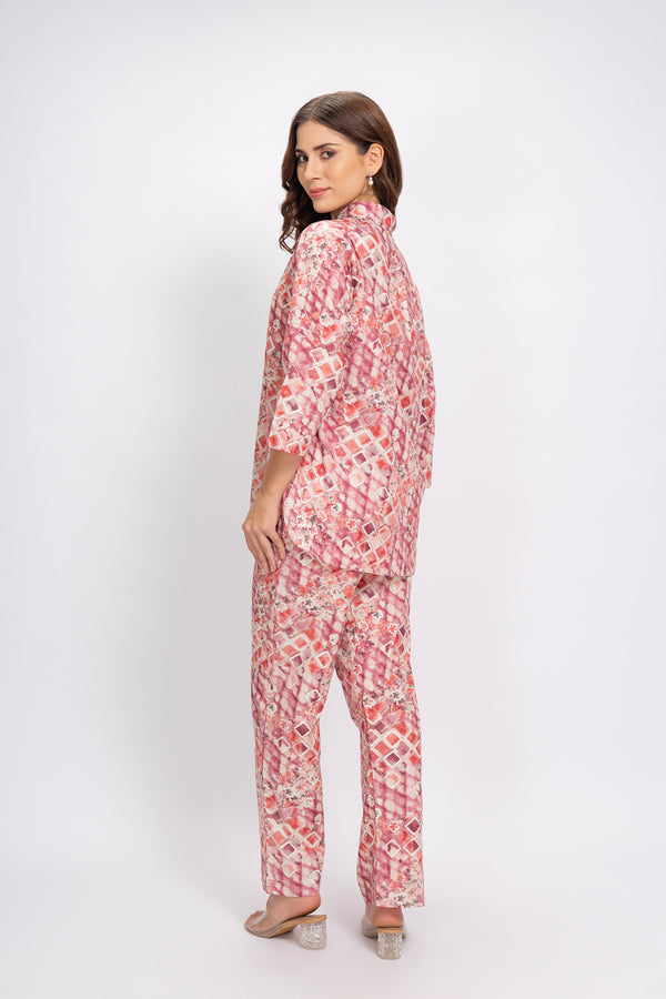 Private Lives Co-ord Set In In Fine Rayon