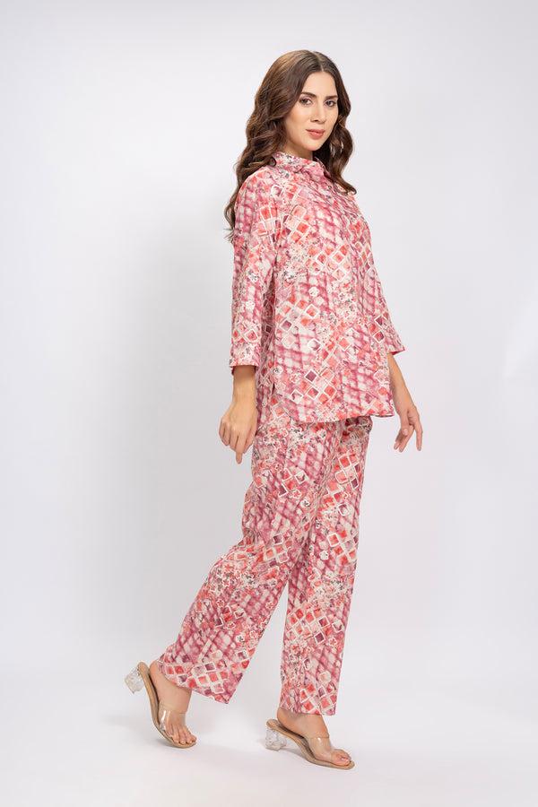 private lives Co-ord set in in Fine Rayon