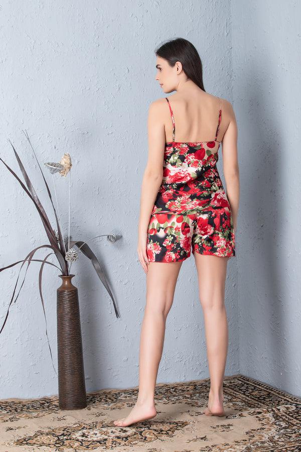 Private Lives Digital Print Night Suit With Shorts