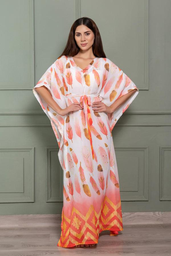 private lives Double chiffon Kaftan