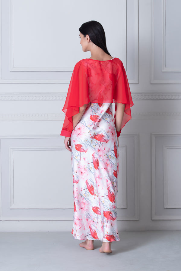 Private Lives Drape With A Cape Nighty