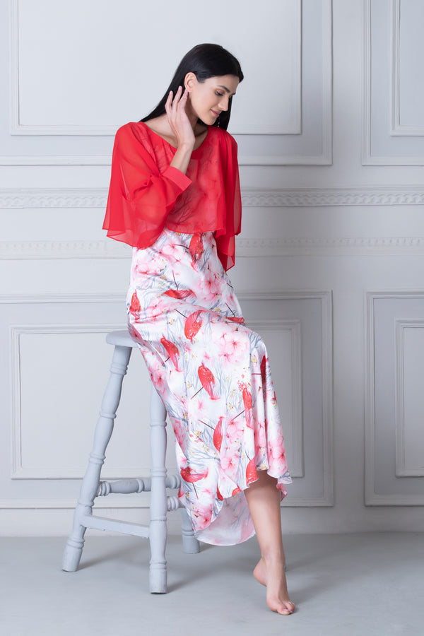 private lives Drape with a cape Nighty