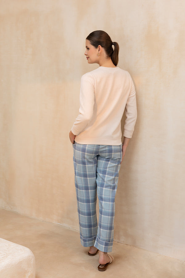 Private Lives Flannel Check Track Set