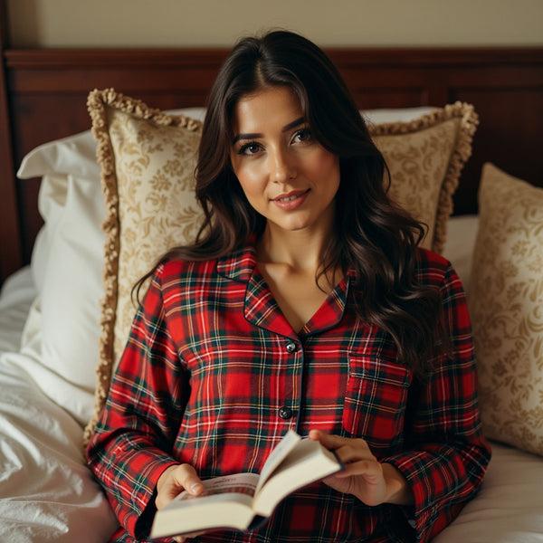 Private Lives Flannel Pj Set In Christmas Check