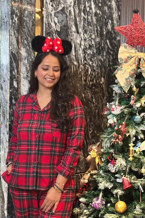 Private Lives Flannel Pj Set In Christmas Check