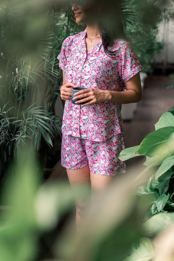 private lives Floral Cotton shorts set