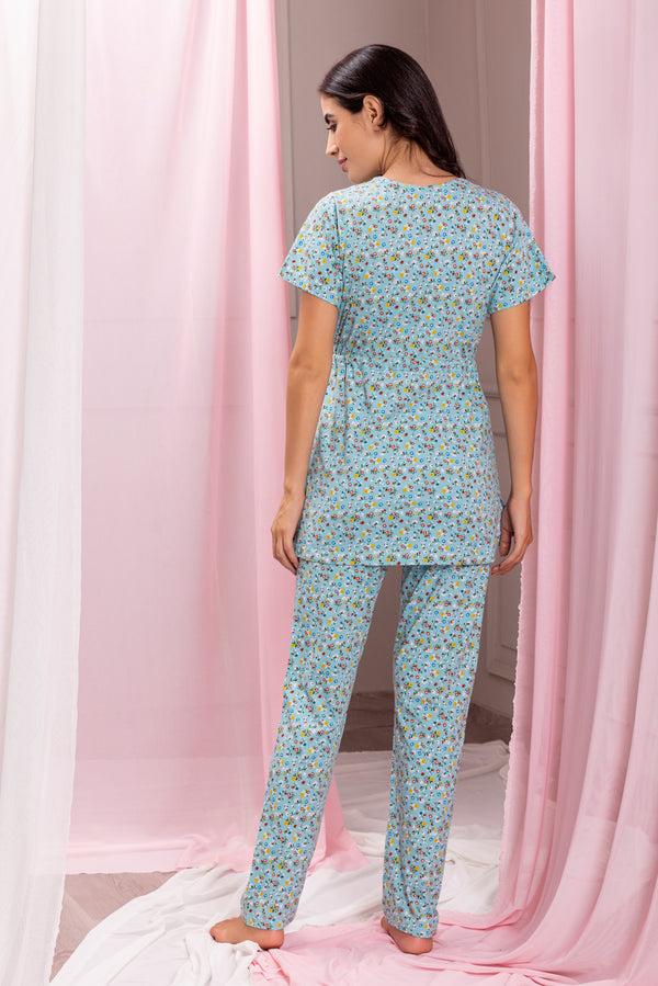 Private Lives Floral Print Pajama Set