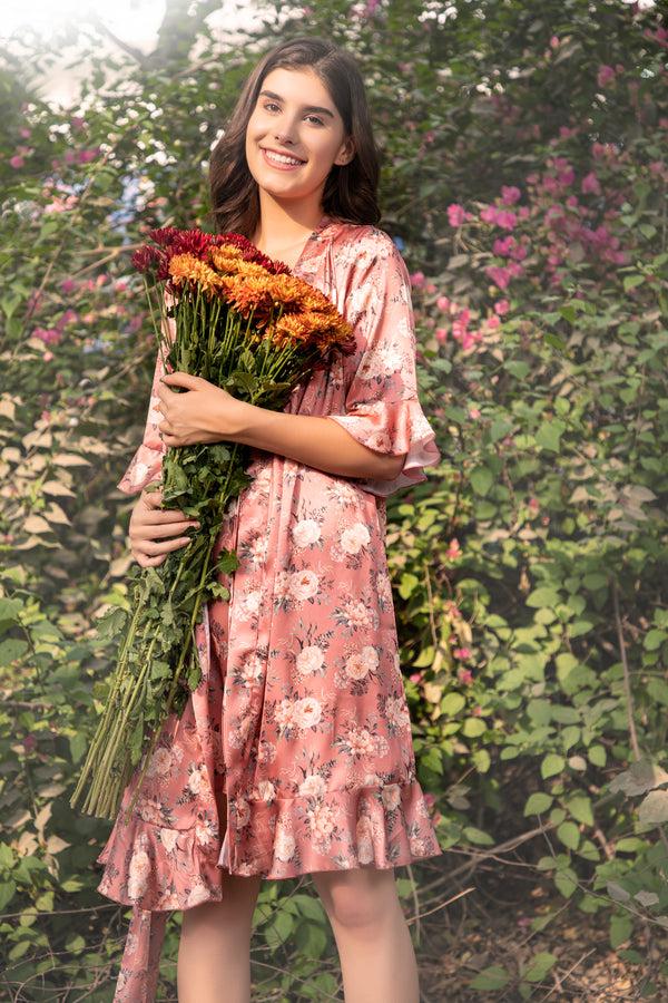 private lives Floral Printed Short Nightgown Set