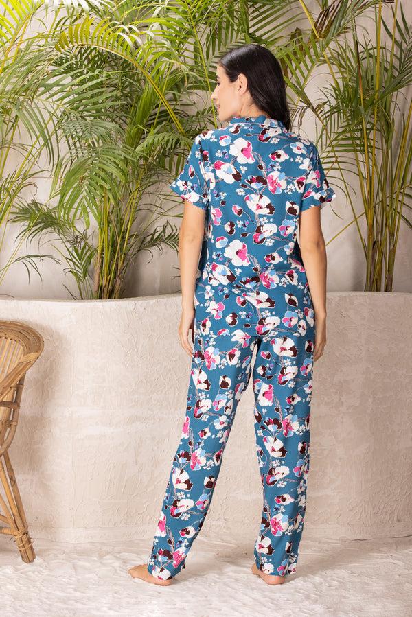 Private Lives Floral Rayon Night Suit