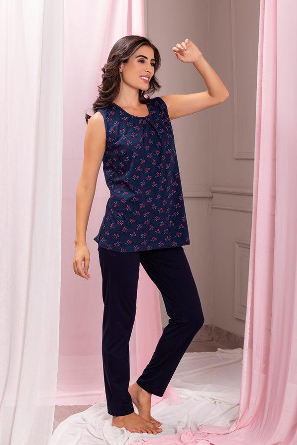 Private Lives Floral Sleeveless Night Suit