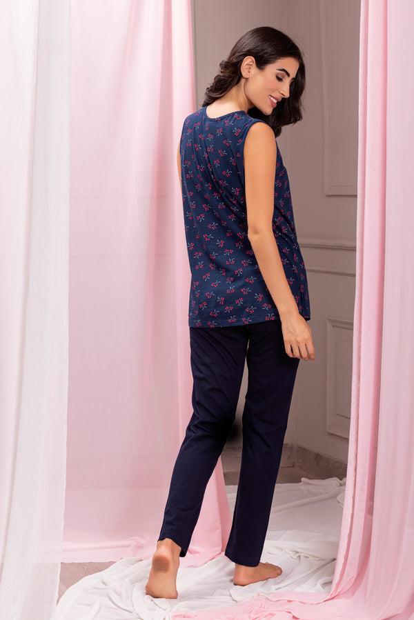 Private Lives Floral Sleeveless Night Suit