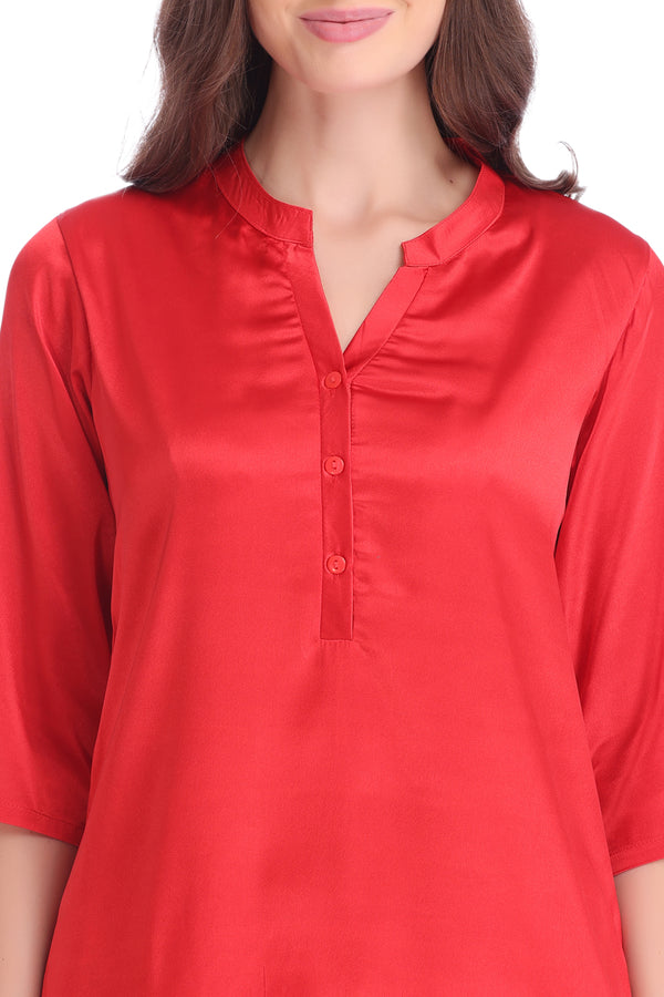 Private Lives Lounge Night Suit In Satin