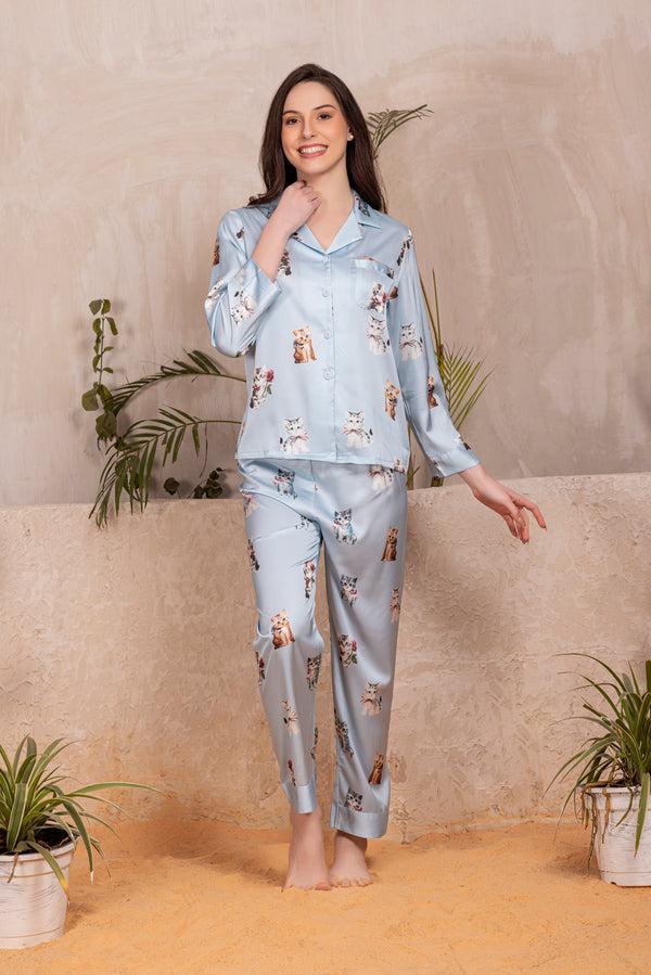 Private Lives Love For Cats Summer Pj Set