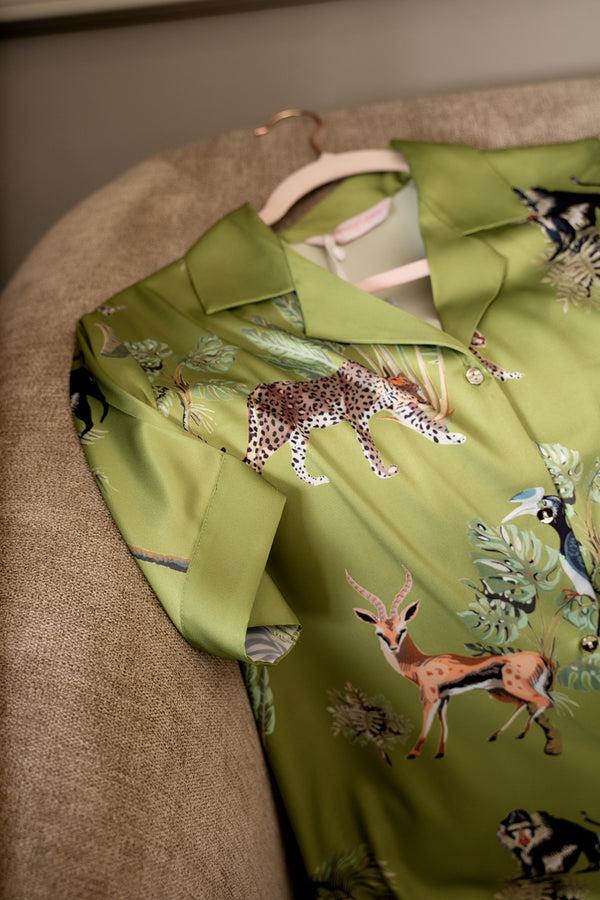 Private Lives Luxe Jungle Superior Satin Lounger