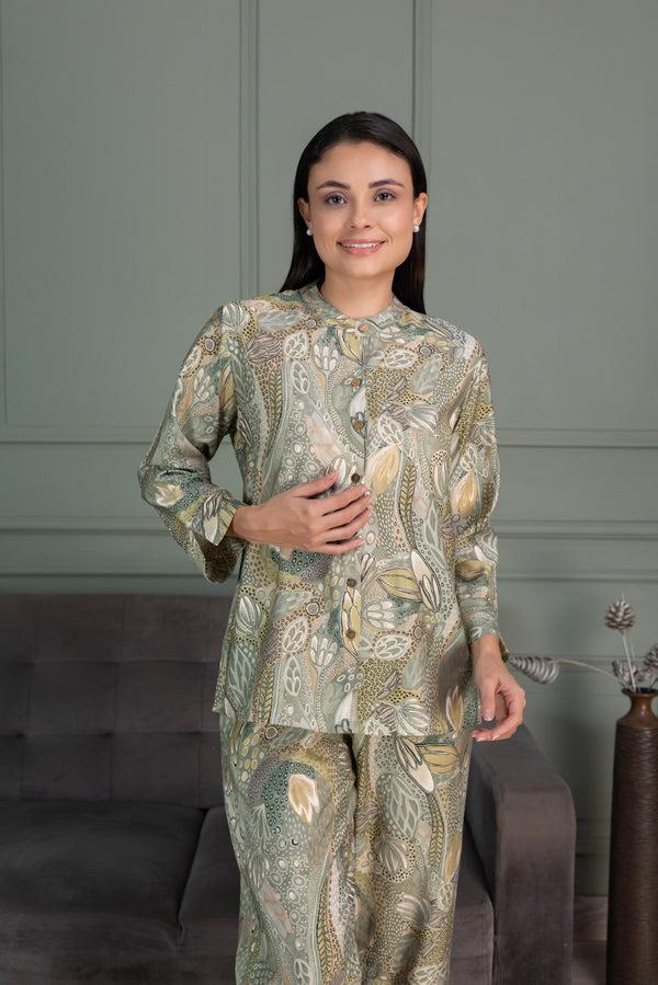 Private Lives Mint Green Cotton Co-Ord Set