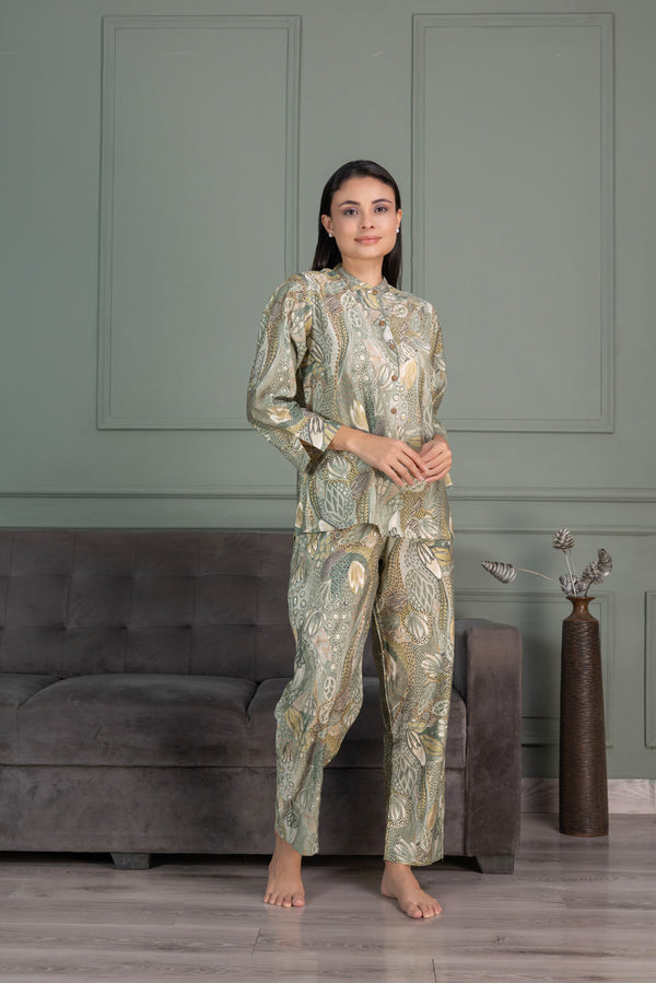 Private Lives Mint Green Cotton Co-Ord Set