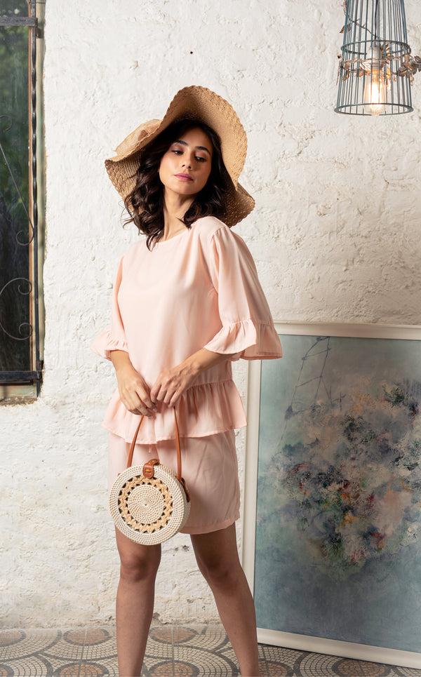 Private Lives Peachy Rayon Co-ord Set